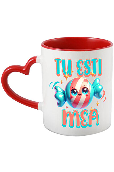 StoryGift Romania Cana cu Bomboana Rotuuda Colorata vesela Text Tu sti Bomboa...