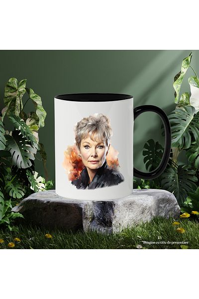 StoryGift Romania Cana Cu Judi Dench, Actrita, Iubitori De Film, Britanica, Multicolor 330 Ml, Cer, Cu ,stg