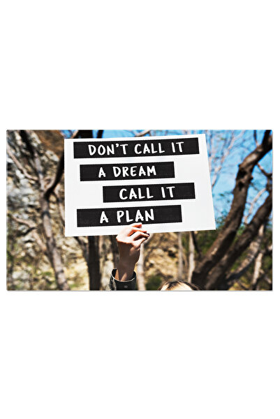 StoryGift Romania Tablou Canvas: Mesaj De Incurajare In Mijlocul Naturii - Si...