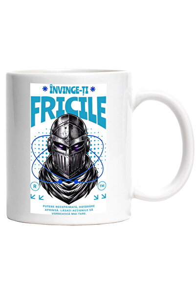 StoryGift Romania Cana Invinge-ti Fricile - Razboinic, 330ml, Ceramic cu Mane...