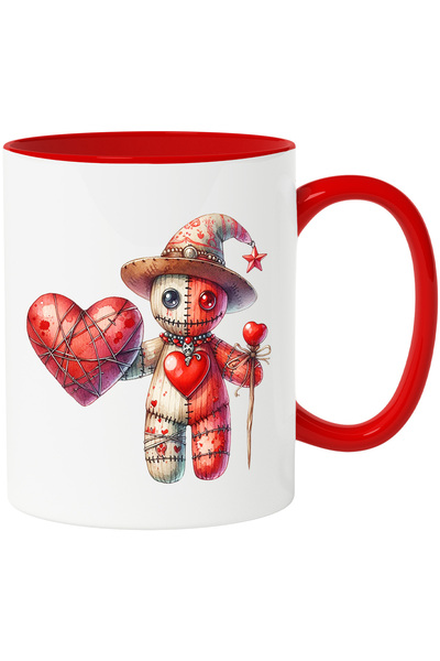 StoryGift Romania Cana cu o papusa din carpe care tine o inima | ilustratie |...