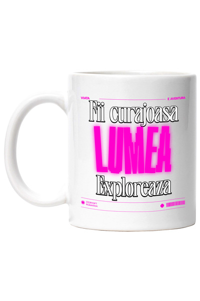 StoryGift Romania Cana Motivational Pentru Femei Text Fii Curajoasa Exploreaz...