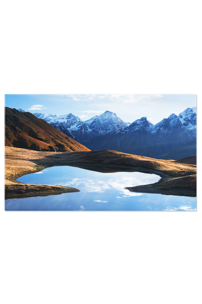 StoryGift Romania Tablou Canvas Cu Svaneti, Georgia - Reflectii Magice In Muntii Caucazieni