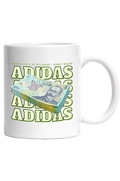 StoryGift Romania Cana __Adidas_ - 100 Lei Romanesti, 330ml, Ceramic cu Maner...