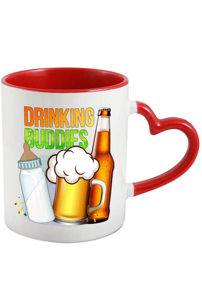 StoryGift Romania Cana cu mesajul "Drinking buddies", bautura, alcool, bere, ...