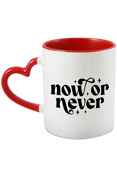StoryGift Romania Cana cu textul in engleza "Now or never" - acum sau nicioda...