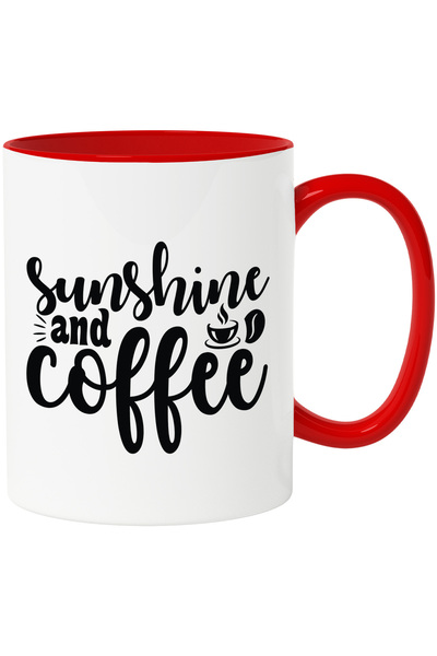 StoryGift Romania Cana cu textul in engleza "Sunshine and coffee" - raza de s...