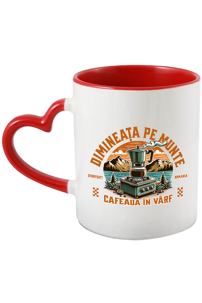 StoryGift Romania Cana dimineata pe munte cafea in varf drumetie natura, 330m...