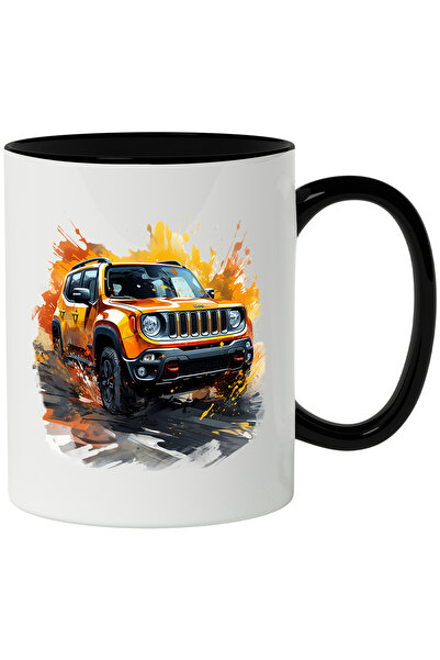 StoryGift Romania Cana Cu Masina, Jeep Renegade, Roti, Vopsea, Apa, Faruri, M...