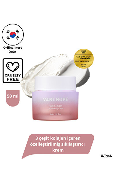 VARI HOPE VARI:HOPE Triple Collagen Customizing Cream 50 ml 3 çeşit kolajen i...