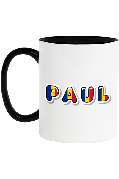 StoryGift Romania Cana Cu Numele Paul, Romania, Suporter, Steagul Romaniei, P...