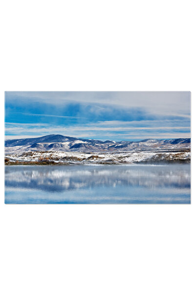 StoryGift Romania Tablou Canvas Peisaj De Iarna Peisaj De Iarna Cu Lacul Wolf...