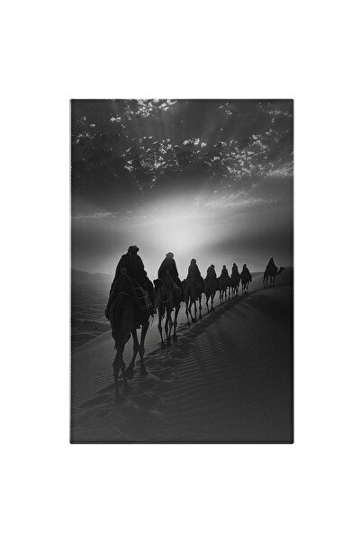 StoryGift Romania Tablou Canvas: Arabi Care Merg Pe Camile In Desert Inainte ...