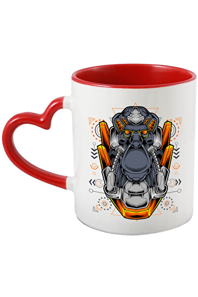 StoryGift Romania Cana Cu Cap De Maimuta, Mecha, Robot, Geometric, SciFi, Mul...