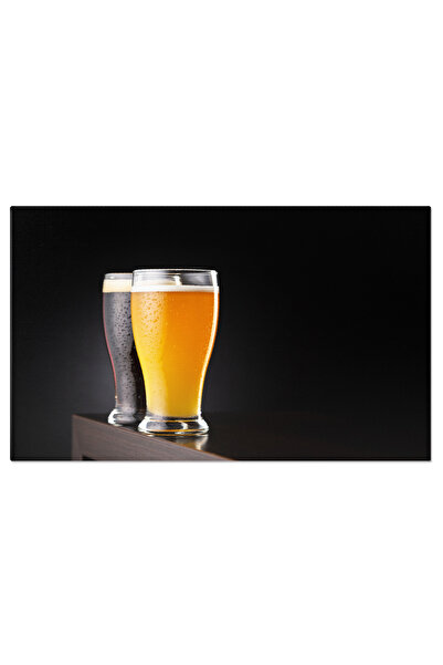 StoryGift Romania Tablou Canvas Deliciu Artizanal Bere De Grau Nefiltrata Si Bere Neagra, O Alegere Rafinata Pent