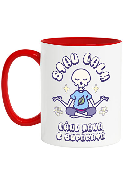 StoryGift Romania Cana Stau calm cand mama e nervoasa familie, 330ml, Ceramic...
