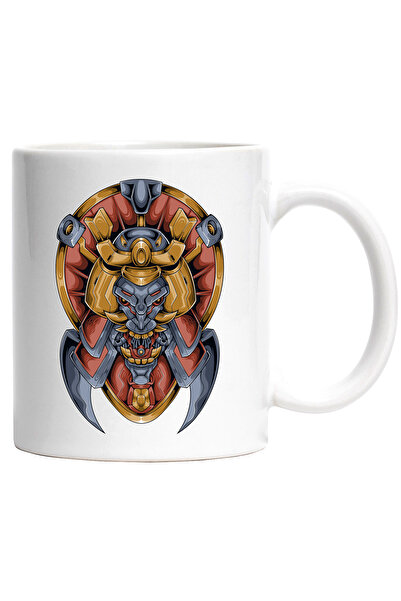 StoryGift Romania Cana Cu Monstru, Robot, Mecha, Colti, Coif, Luptator, SF, M...