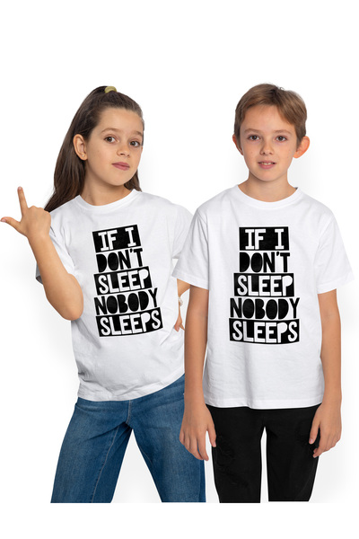 StoryGift Romania Tricou Copii cu mesajul "If I don't sleep, nobody sleeps" -...