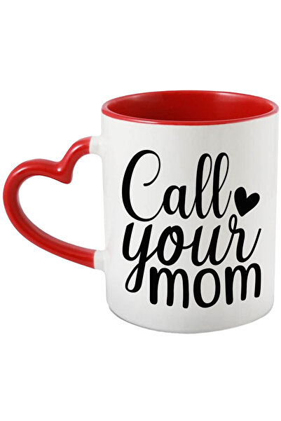 StoryGift Romania Cana cu inimioara si textul "Call your mom" - suna-ti mama ...