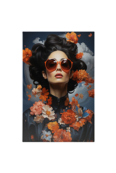 StoryGift Romania Tablou Canvas: Pictura Cu O Femeie Draguta Cu Ochelari De S...