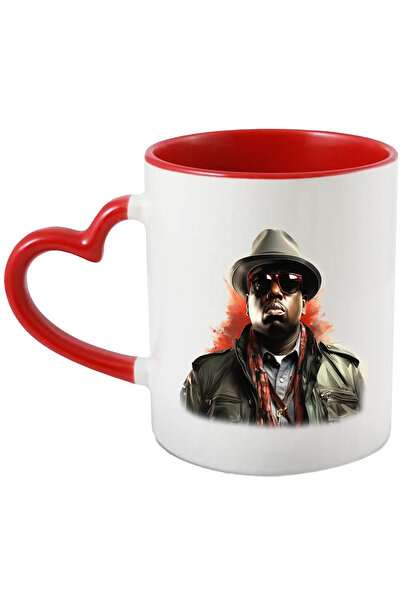 StoryGift Romania Cana Cu The Notorious B.I.G., Artist, Rapper, Celebritate, Multicolor 330 ml, Ce, Cu Maner Inim STG