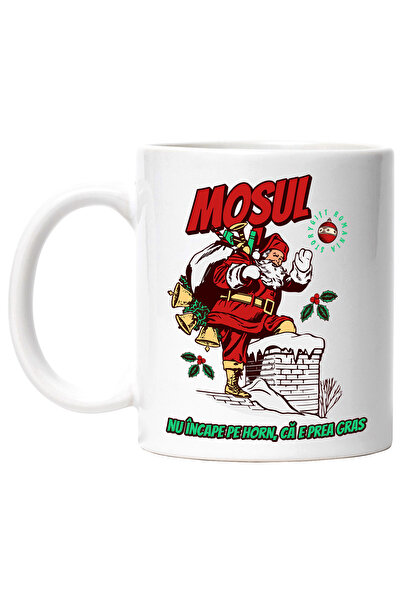 StoryGift Romania Cana mosul cu cadouri nu incape pe horn e gras, 330ml, Cera...