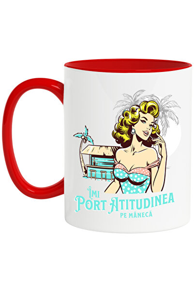 StoryGift Romania Cana Fata retro cabana plaja text Imi Port Atitudinea Moda ...