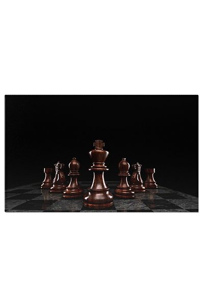 StoryGift Romania Canvas Print - Chess Battle: Competition, Intelligence and Supremacy