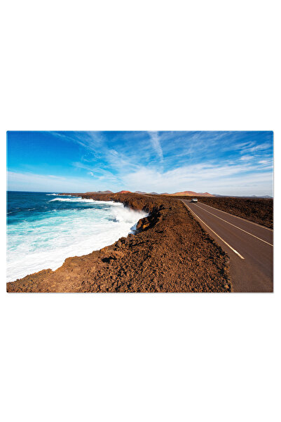 StoryGift Romania Tablou Canvas 120 x 80CM Coasta Los Hervideros pe Insula La...