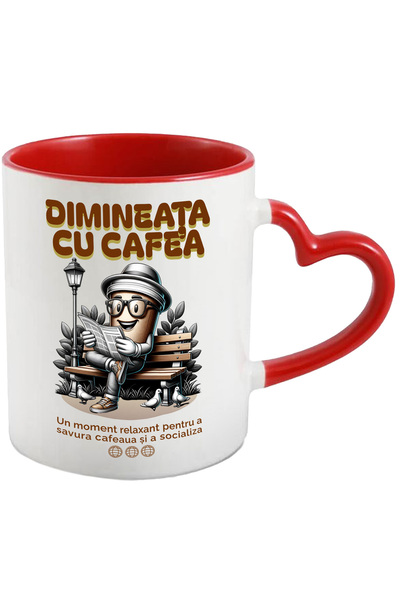 StoryGift Romania Cana Dimineata cu cafea_ un moment relaxant pe banca, 330ml...