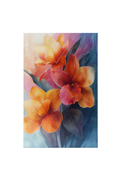 StoryGift Romania Tablou Canvas Dansul Petalelor O Imagine Pictată Cu Flori P...