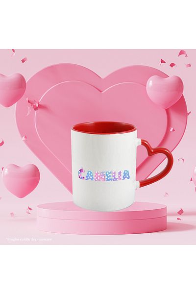 StoryGift Romania Mug With Name Camelia, Unicorn, Princess, Fairytale, Cute, 330ml, Ceramic with, With, STG.