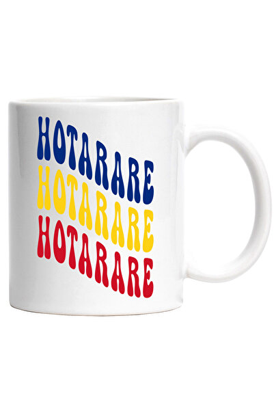 StoryGift Romania Cana Cuvantul Hotarare, in Culorile Steagului Romaniei, Ros...