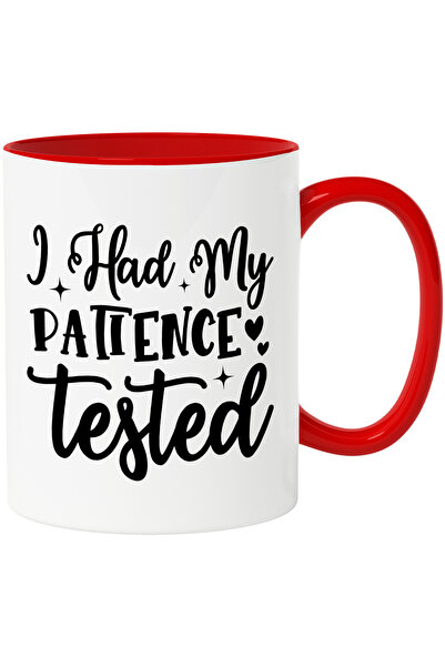 StoryGift Romania Cana cu inimioare si textul "Mi-am avut rabdarea testata" -...