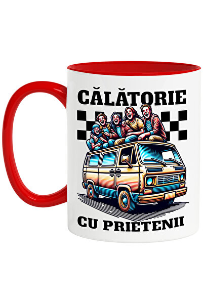StoryGift Romania Cana Calatorie cu prietenii, aventura, camping , 330ml, Cer...