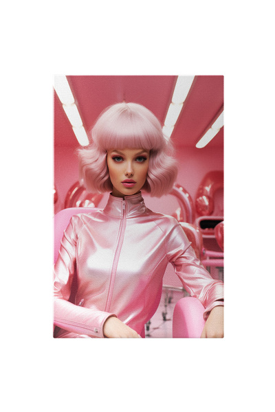 StoryGift Romania Tablou Canvas: O Fata Draguta Imbracata In Roz - Ca O Papus...