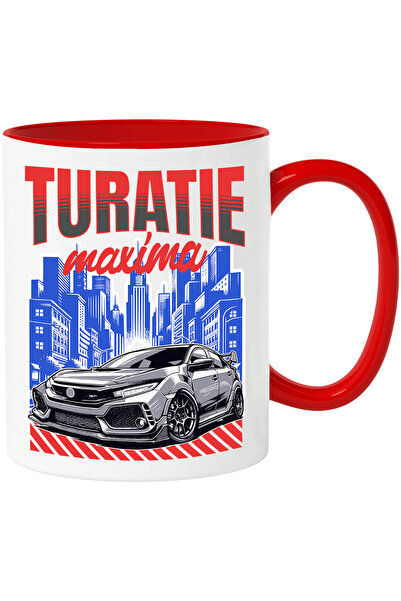 StoryGift Romania Cana cu Masina Puternica Moderna De Curse Oras Cu Cladiri I...