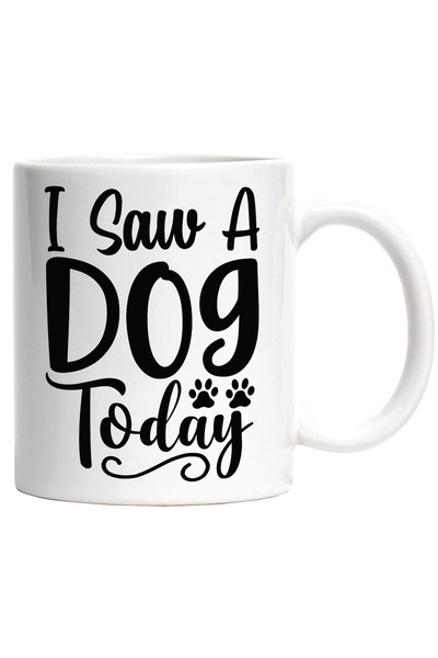 StoryGift Romania Cana cu labute si mesajul "Eu am vazut un caine azi" cu Man...