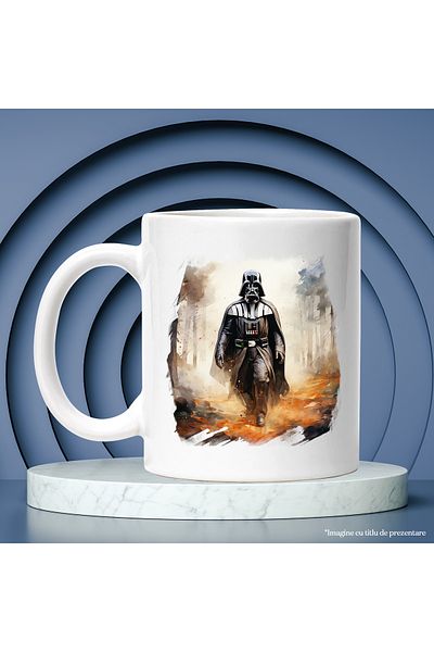 StoryGift Romania Cana Cu Darth Vader, Star Wars, Padure, Foc, Raufacator, SF, Multicolor 330 ml, , Cu ,STG