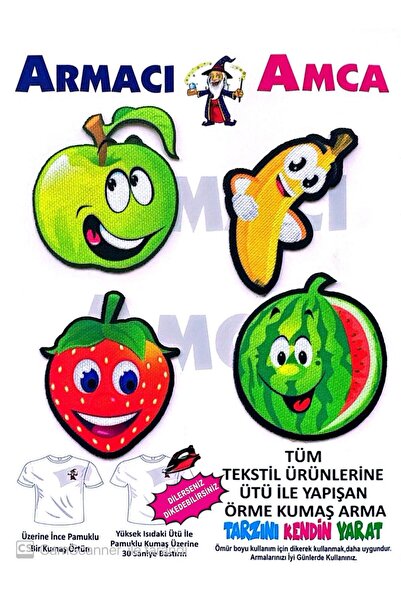 Armacı Amca Ütü İle Yapışan Örme Kumaş Tekstil Arma Yama Patch Sevimli Tatlı ...