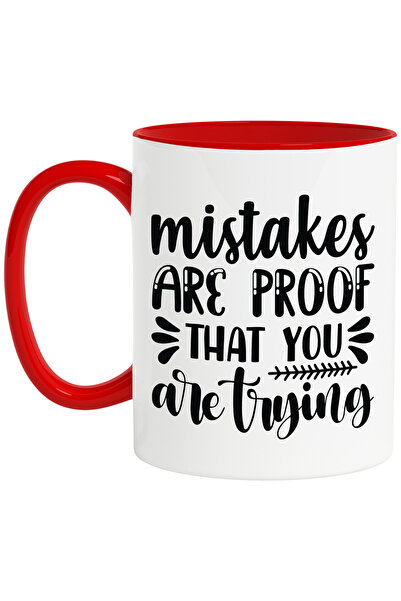 StoryGift Romania Cana cu mesaj motivational "Mistakes are proof that you are...