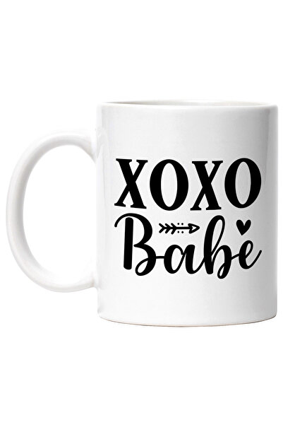 StoryGift Romania Cana cu mesajul in engleza "XOXO, babe" - pupici iubito cu ...