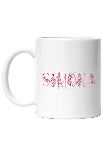 StoryGift Romania Cana Cu Numele Simona, Floral, Colorat, Creativ, Frumos, Un...