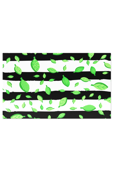 StoryGift Romania Tablou Canvas Cu Model De Frunze Alb-negru - Model, Frunze,...