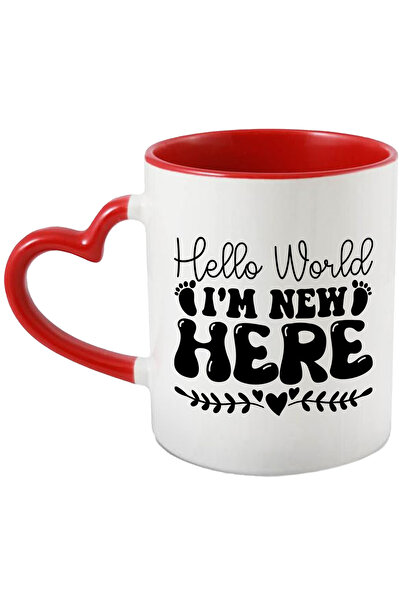 StoryGift Romania Cana cu pasi de copil si mesajul in engleza "Hello, world, ...
