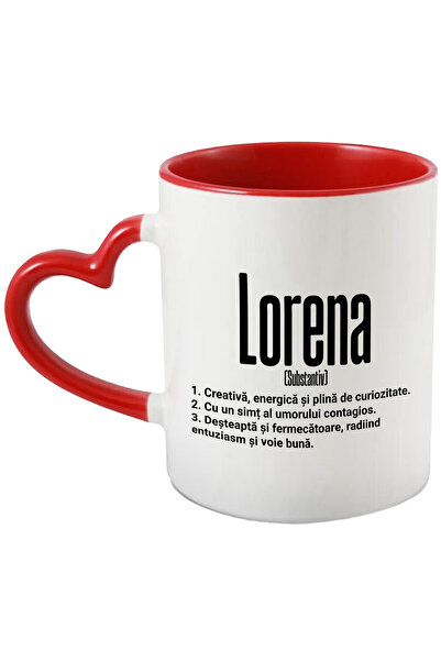 StoryGift Romania Cana Cu Numele Lorena, si Mesaj Motivational, Creativa, Des...