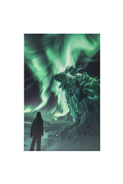 StoryGift Romania Tablou Canvas: Om Privind Un Monstru De Zăpadă În Formă De ...