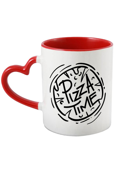 StoryGift Romania Cana Cu Mesaj In Engleza Pizza Time, Mancare, Cascaval, Mas...