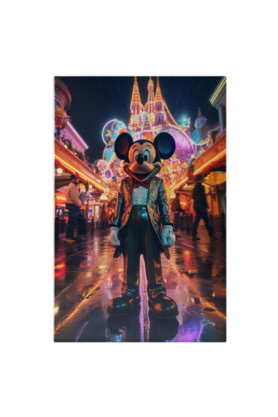 StoryGift Romania Canvas Painting: Disneyland Paris Mickey Mouse With Jacket ...