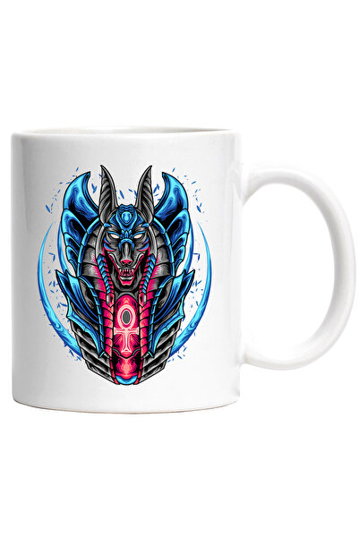 StoryGift Romania Cana Cu Anubis, Ankh, Luna, Zeu, Mitologie, Egipt, Multicol...